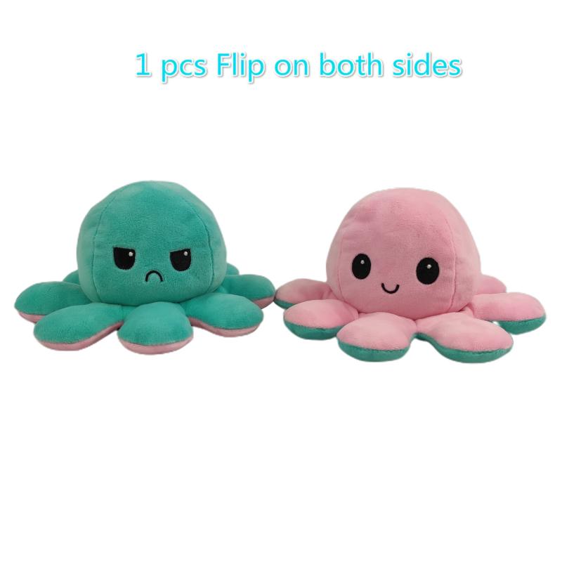 Reversible Plush Octopus Stuffed Toy